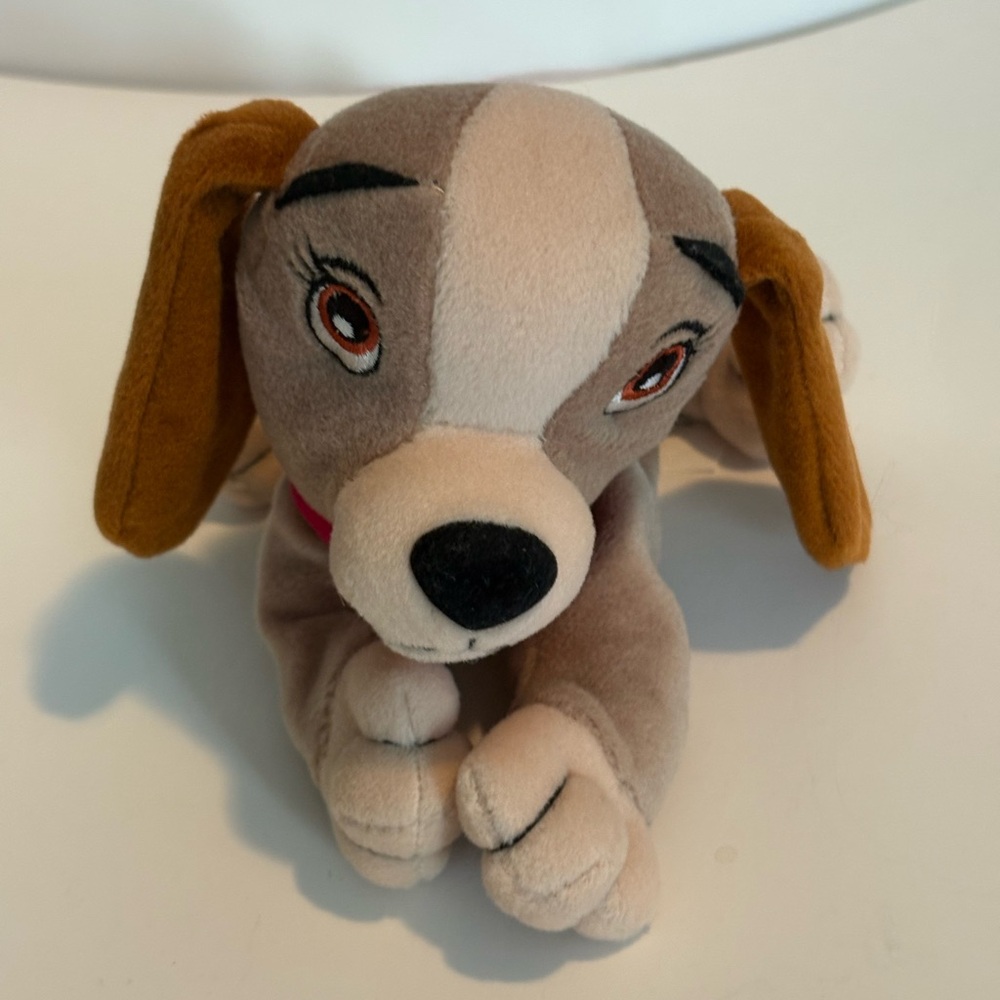Walt Disney Company Lady from Lady & The Tramp puppy dog Bean Bag Plush Toy 6”